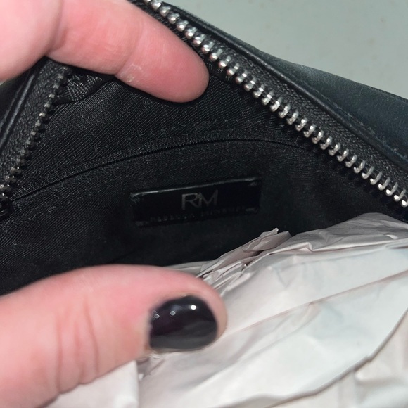 Rebecca Minkoff Womens Black Leather Diamond Quilt Studded Crossbody Bag NWT - Picture 4 of 4